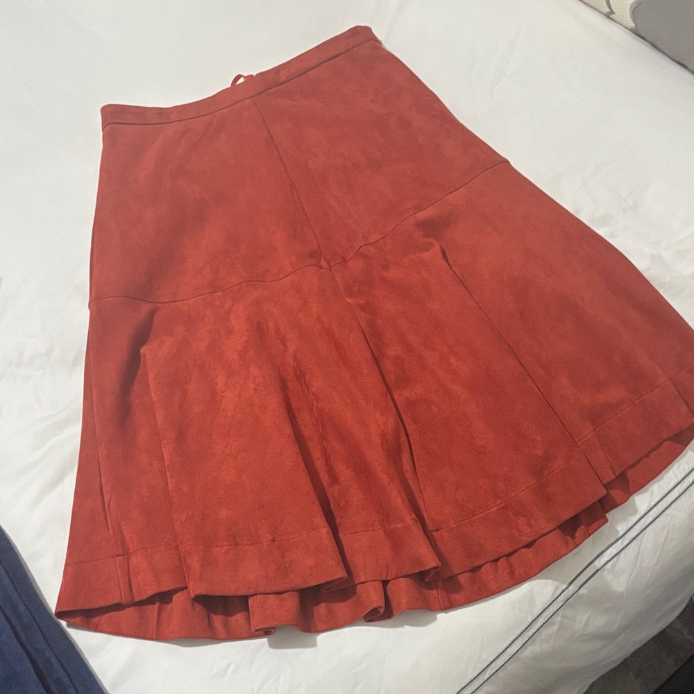 Elegant Red Women's Skirt